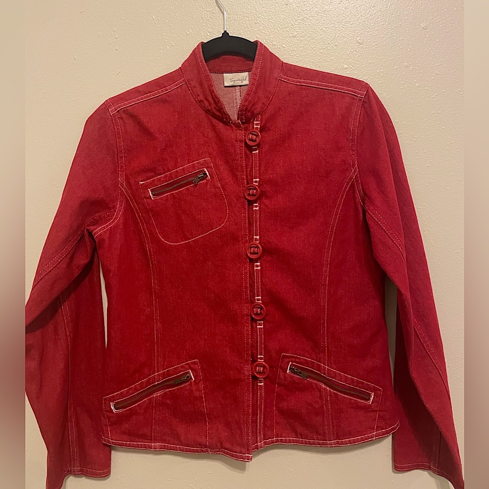 Red jacket